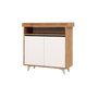 Hanah Home Springa Zapatero Roble y Blanco